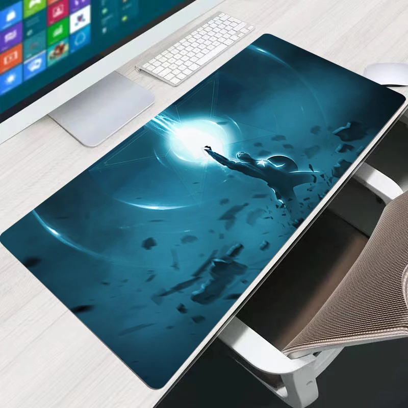 แผ่นรองเมาส์ แคปตันอเมริกา เกมเมอร์ แผ่นรองเมาส์สำหรับเล่นเกมแบบไม่ลื่น แผ่นรองเมาส์พิมพ์ลาย HD แผ่นรองคีย์บอร์ด แผ่นรองเมาส์ขนาดใหญ่ แผ่นรองเมาส์สำหรับเล่นเกม แผ่นรองโต๊ะทำงาน