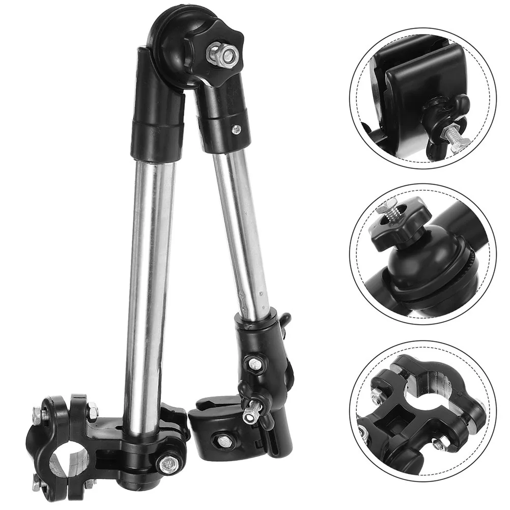 

2Pcs Bicycle Umbrella Mount Holder Durable Stainless Steel Adjustable Foldable Bike Umbrella Stand for Electric Bicycle Stroller