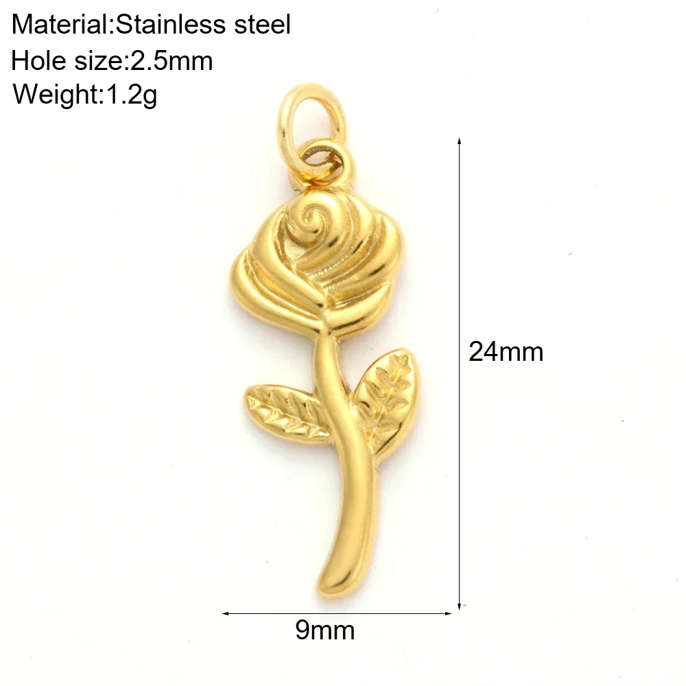 Bulk Stainless Steel Charms for Jewelry Making Ocean Animal Turtle Shell Conch Starfish DIY Pendant Golden Color Vintage Jewelry