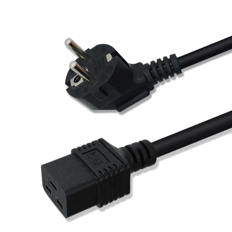 IEC 320 C19 zu EU Schuko 2 Prong Stecker Verlängerung Kabel für UPS PDU, verbunden zu C19 AC Power Kabel Adapter Blei EU Stecker 1,5 m