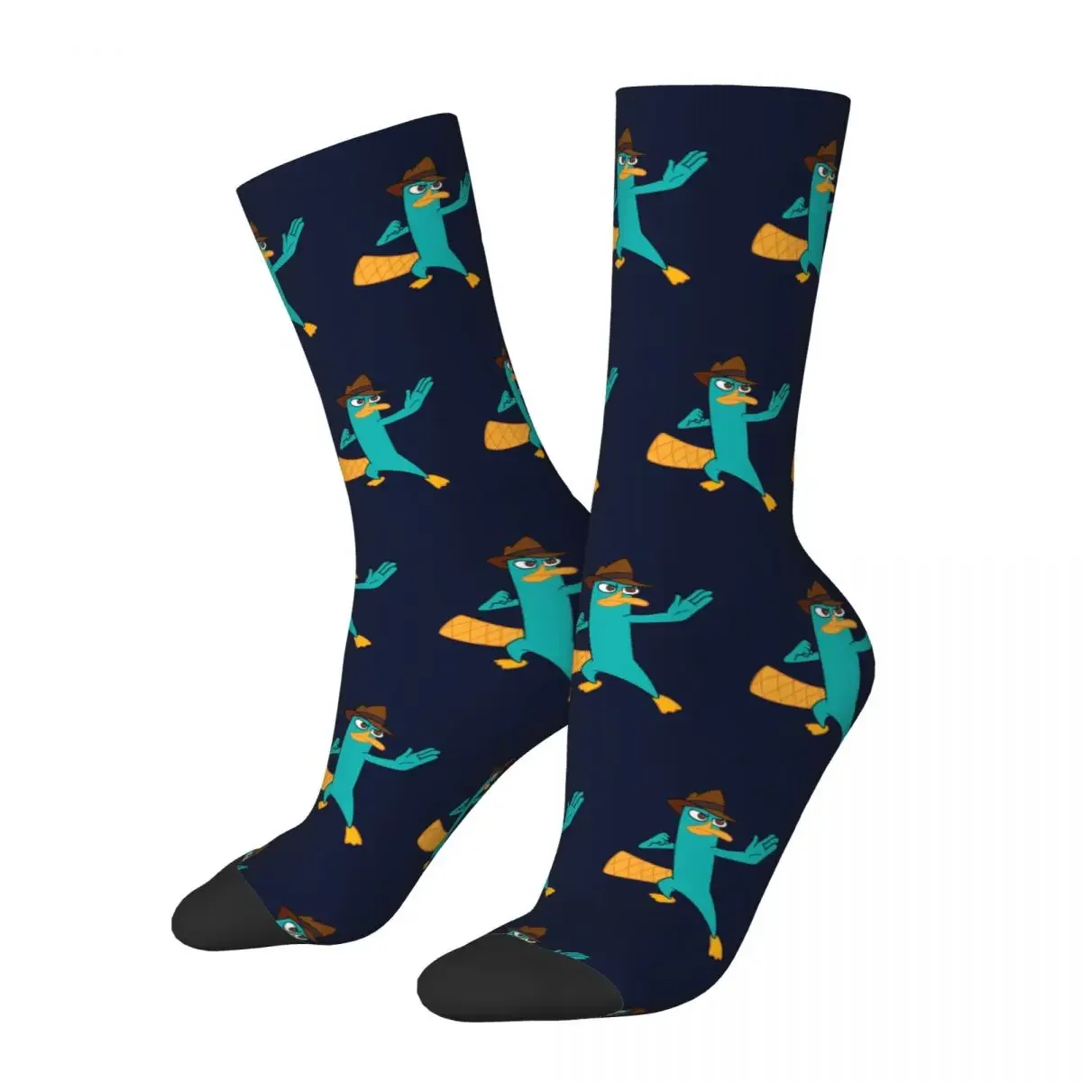 Perry The Platypus Socks Harajuku High Quality Stockings All Season Long Socks Accessories for Unisex Birthday Present