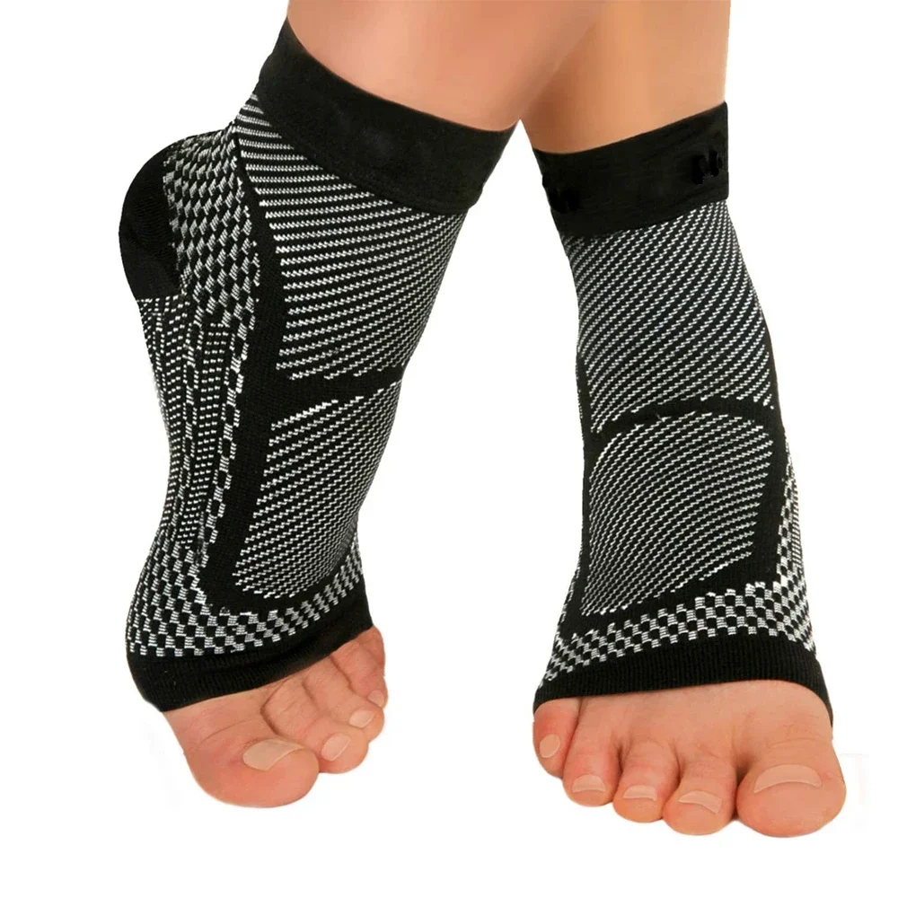 1Pair Ankle Brace Sleeve Relieves Achilles Tendonitis Joint Pain Plantar Fasciitis Sock with Foot Arch Support