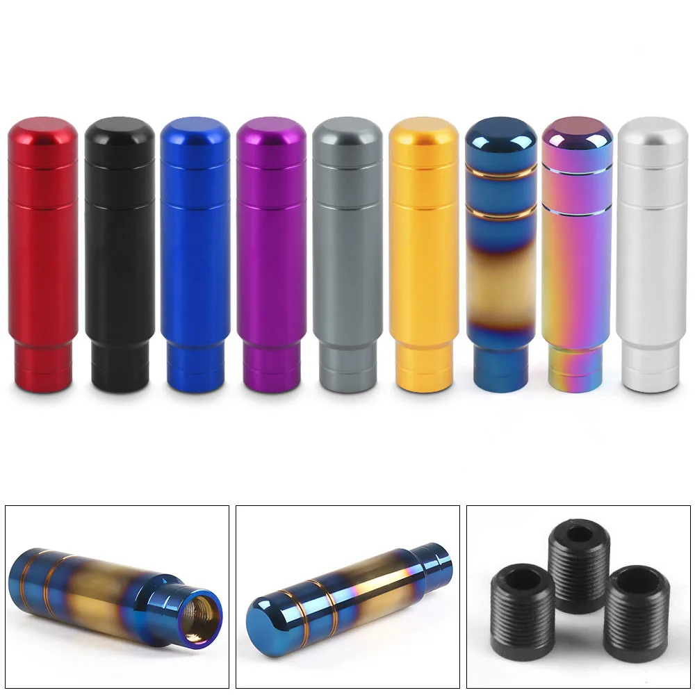 

Универсальная ручка переключения передач 130 мм, ручная коробка передач, 9 цветов, алюминиевая ручка рычага переключения передач