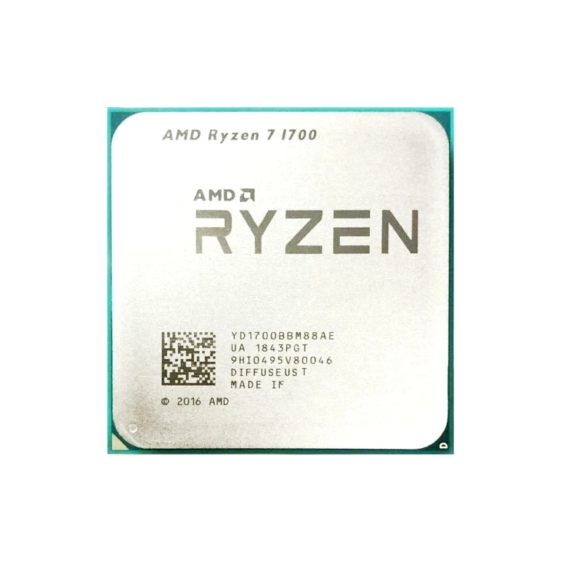 AMD Ryzen 7 1700 R7 1700 3.0GHz, prosesor CPU 8-Core 16-Thread LGA AM4