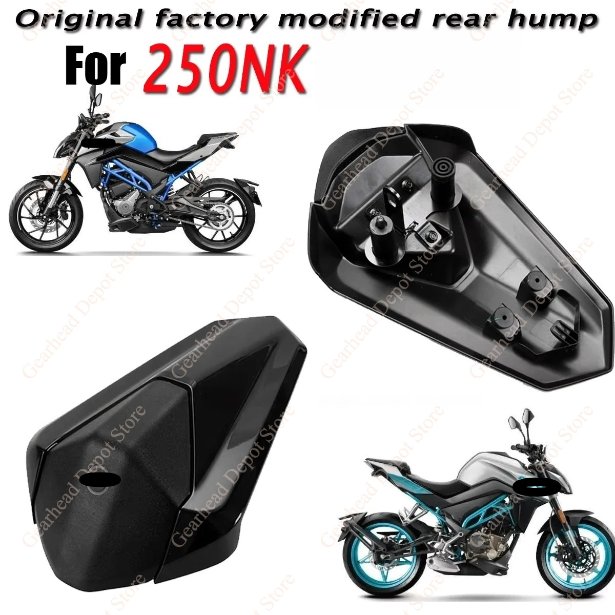 Fit for 250N NK 250 Original Factory Modified Parts Durable Rear Seat Hump Rear Seat Bag Plastic Parts Competitive Track