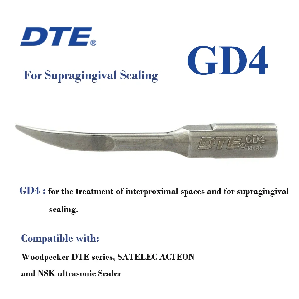 Woodpecker DTE Dental Ultraschall-Scaler-Aufsätze GD1 GD2 GD3 GD4 GD5 PD1 PD3 Passend für NSK Satelec Acteon – Detail 6