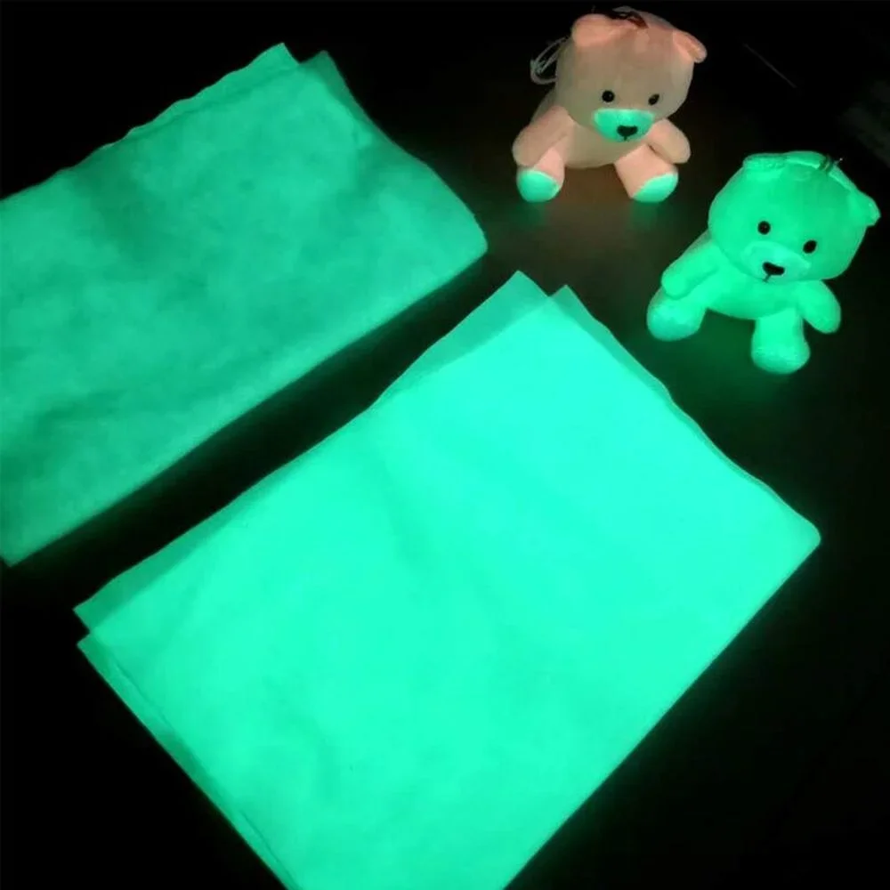 50cm*150cm Glow In Dark Fabric Reflective Velvet Fabric Luminous Crystal Velvet Soft Cloth for DIY Sewing Toy Doll