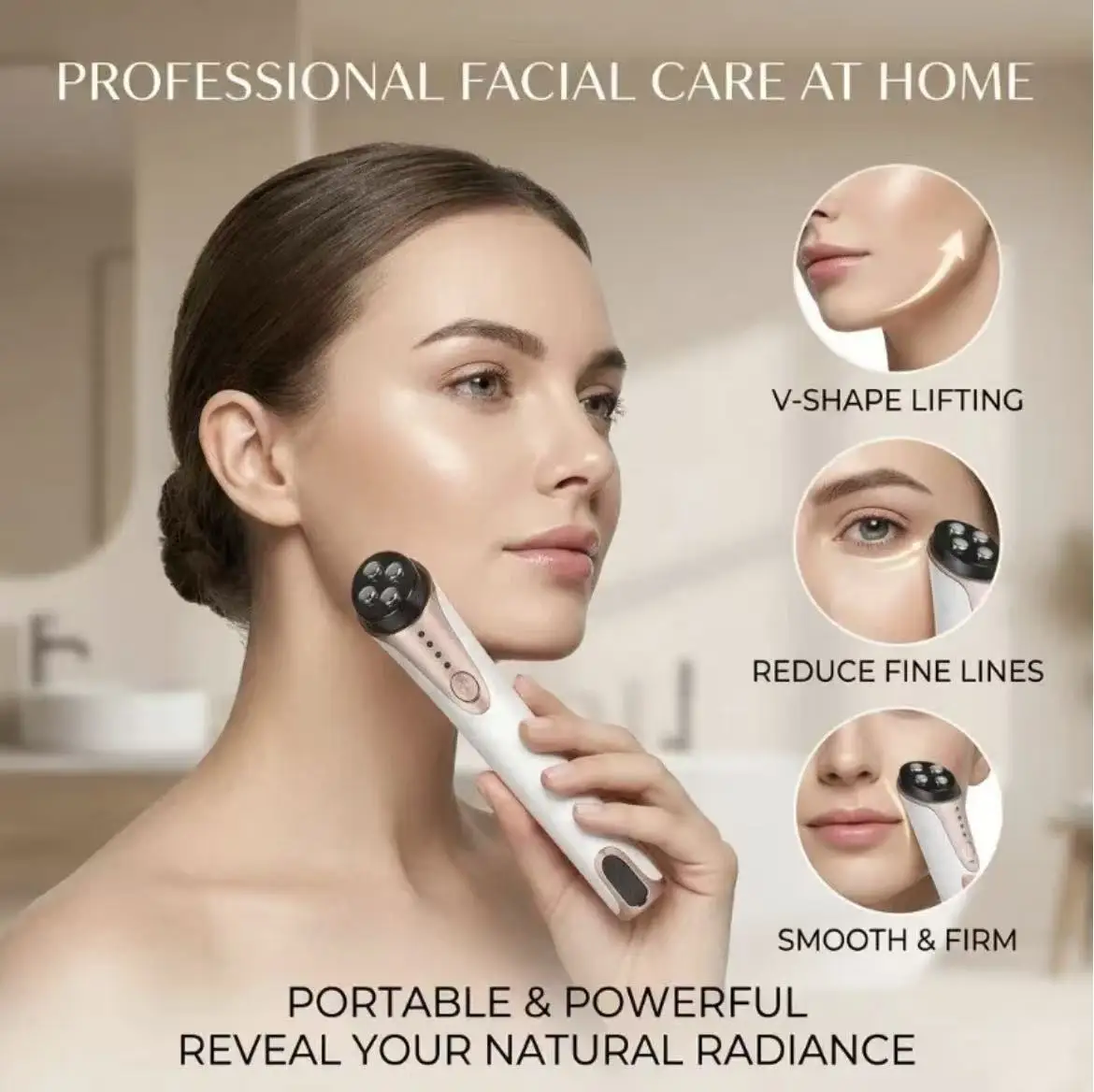

Vibration Eye Massager Anti-Aging Wrinkle Remover EMS Dark Circle Care Device