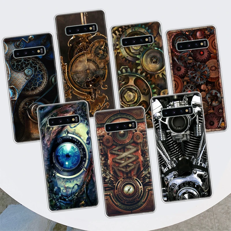 Steampunk Gear Mechanical Phone Case For Samsung Galaxy M21 M12 M31S M32 M51 M52 Note 20 Ulte 10 Plus 9 8 J4 J6 + J8 M11 F52 F62