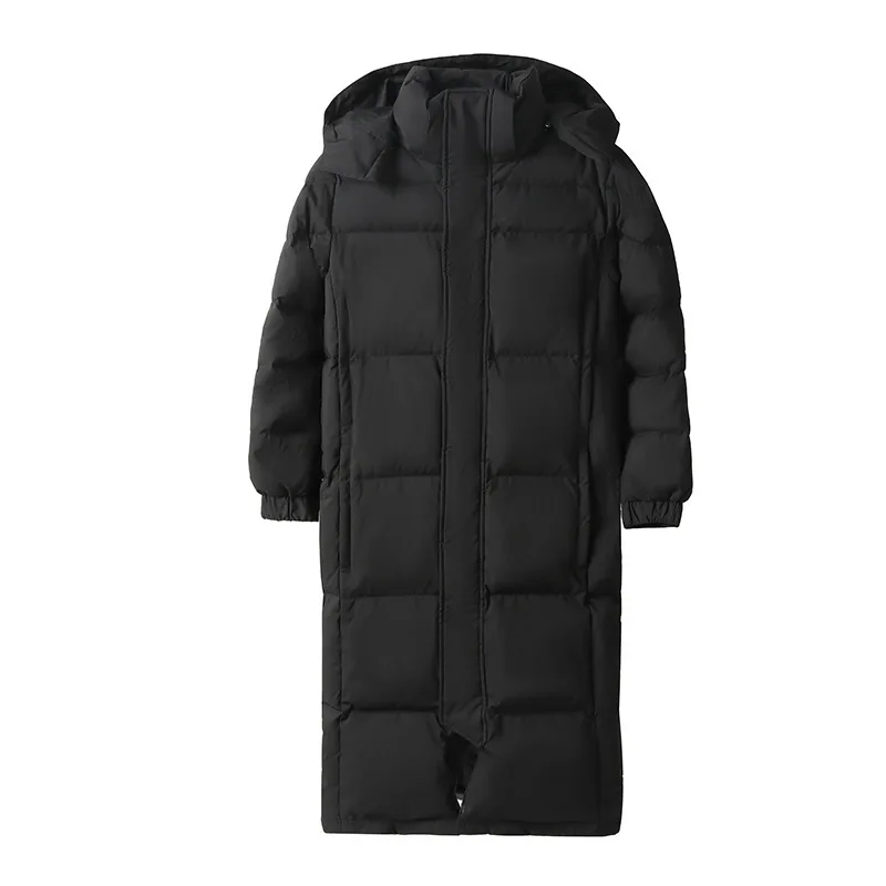 

Women Parkas Coats Long Solid Jackets Hooded Zipper Pocket Long Sleeves Thick Loose Fit Casual Office Lady 2025 Autumn Winter