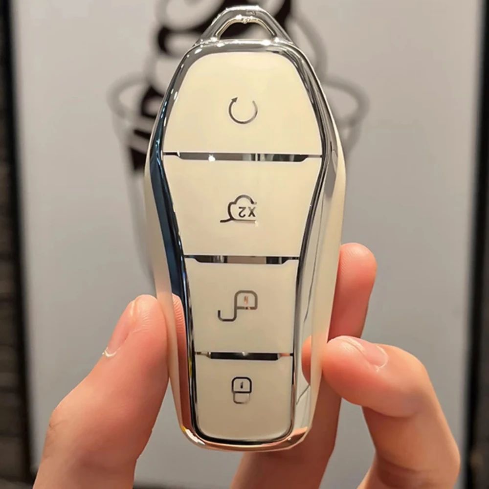 TPU Autoschlüsselhülle für BYD Han Ev Tang Dm/Qin PLUS/Song Pro/MAX/Yuan Dolphin E2 Schutz Autoschlüssel Autozubehör