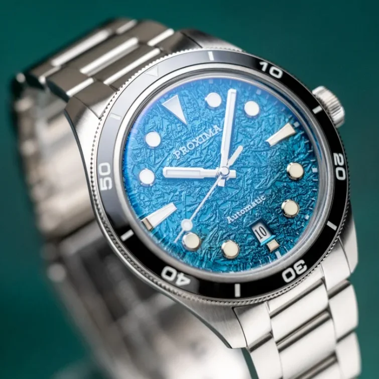 

Proxima Men Automatic Watch Luxury 39.5mm Mechanical Wristwatch Diver 20ATM Waterproof Luminous Sapphire Ceramic Bezel PT5000
