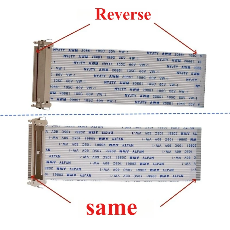 2PCS FIX 1.0MM Pitch Ribbon Cable AWM 20706 105C 60V VW-1/ 30 Pin Length 10/15/20/25/30/40/50CM Forward/Reverse Direction