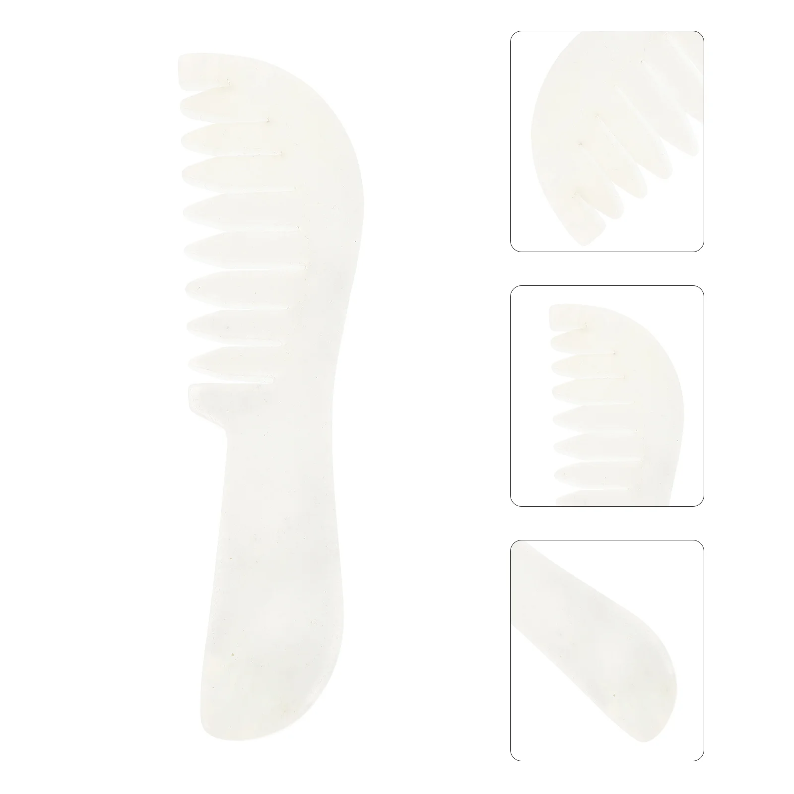 

1 шт. нефритовая массажная расческа для волос антистатический гладкий массажер для кожи головы эргономичный домашний массажер для кожи головы массажный инструмент