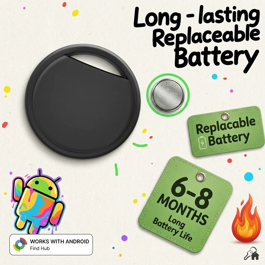 RSH Security GPS Tracker Android Devices Smart Tag Work With Google's Find Hub APP Anti Lost Finder for Xiaomi Samsung Locator