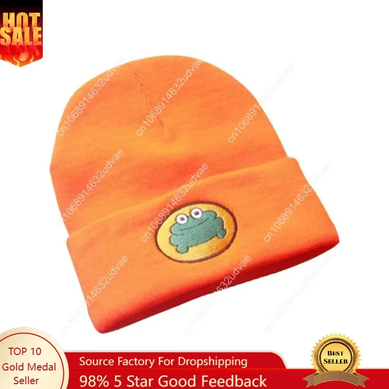 لطيف الكرتون التلفزيون Parappa الضفدع قبعة صغيرة محبوكة القبعات للجنسين