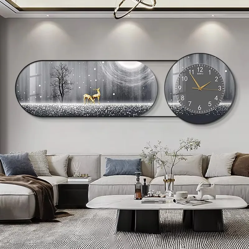 Animal Modern Bedroom Wall Clocks Aesthetic Fancy Living Room Large Wall Clock Nordic Large Designer Orologio Da Parete Decor