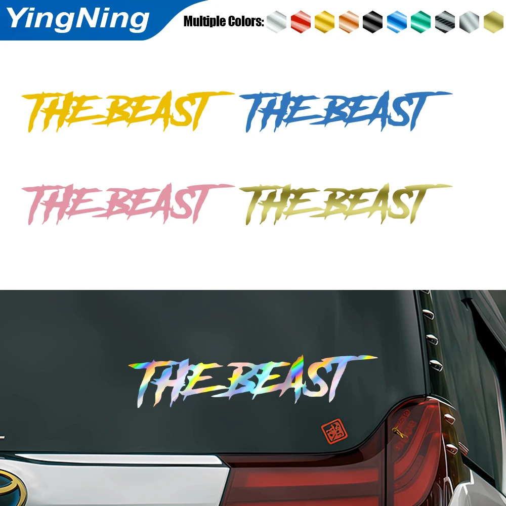 

THE BEAST Car Stickers Wild Style Vinyl Decals for Truck SUV Off-Road Vehicle Window Bumper Decor Auto Bumper Warning Sign