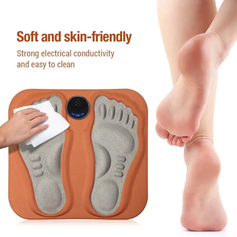 

3D Smart Foot Massage Pad Feet Massager 6 Modes 15 LevelsImprove Blood Circulation Relax Muscles Slim Legs Rechargeable Foot Pad