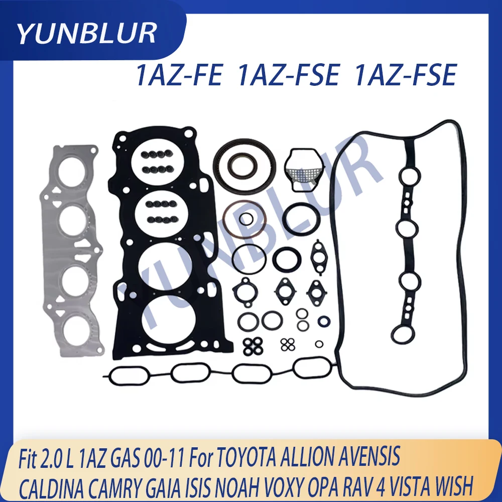 04111-28143 Engine Full Gasket Set Fit 2.0 L 1AZ GAS 00-11 For TOYOTA PREMIO OPA ISIS AVENSIS VERSO AVENSIS ALLION 1AZ-FE