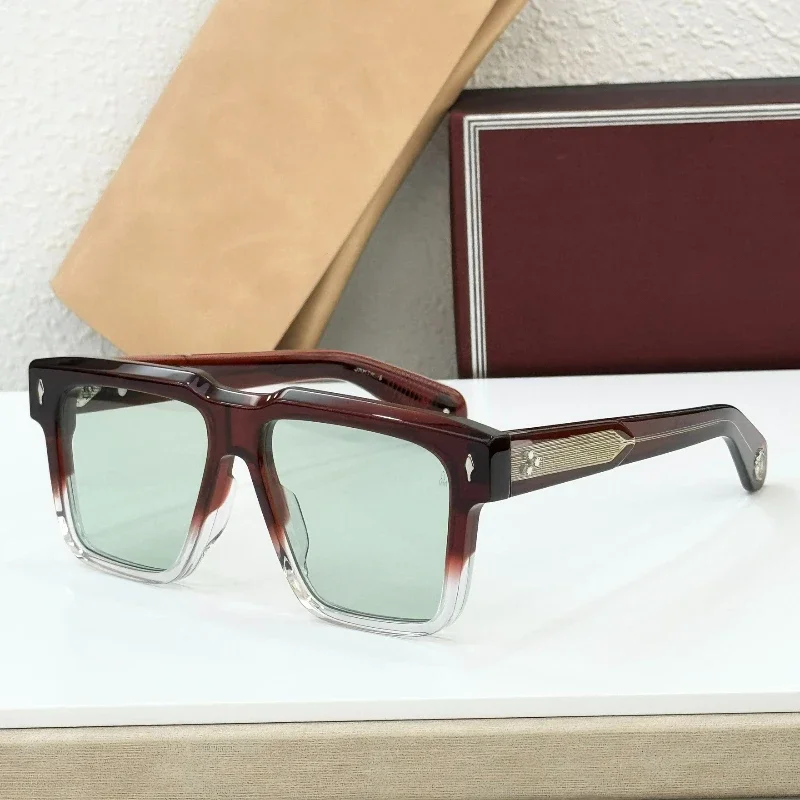 

Thick Acetate Large Sunglasses Men Women High Quality Handmade Punk Trendy Acetate Eyewear Fashion Fashion 2025 New Sun Glasses