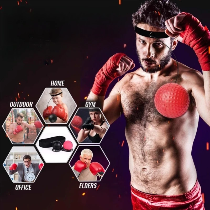 Head mounted boxing reaction ball,speed ball,decompression training ball,decompression elastic boxing ball,equipment, magic ball