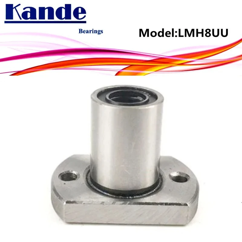 Kande1pcs/lot LMH8 UU    Round Flange Linear Ball Bearing 8mm LMH8 For 3D printer  SMH8UU Bearings