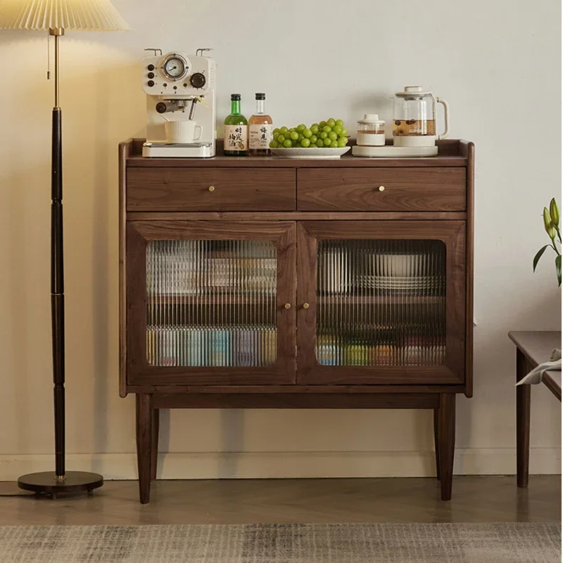 

VModern Minimalist Wall Cabinet Nordic Solid Wood Tea Cabinet Japanese Style Cabinet
