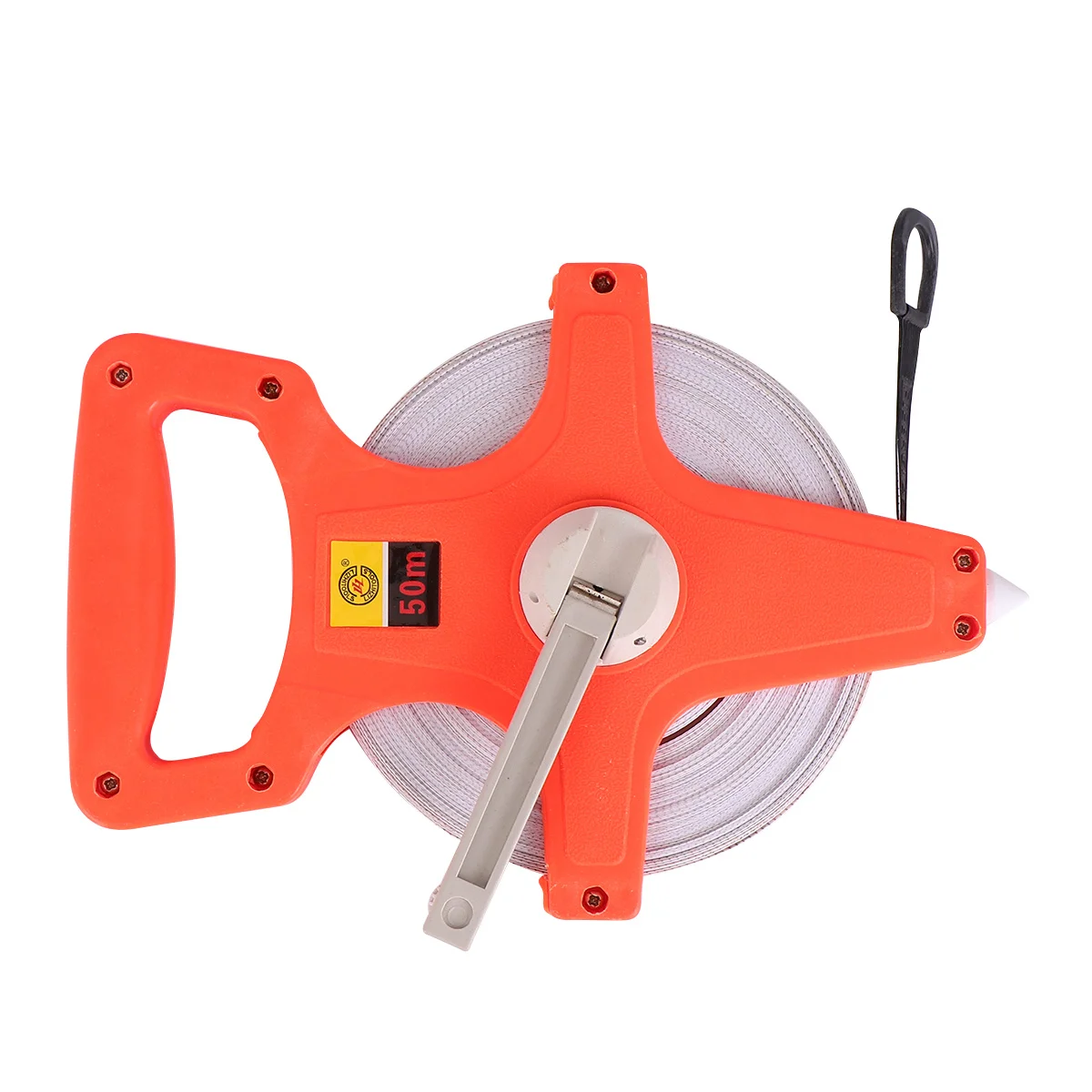

50M Portable Handheld Engineering Tape Measure Rugged Fiberglass Retractable Metric Ruler For Industrial Architectural Building