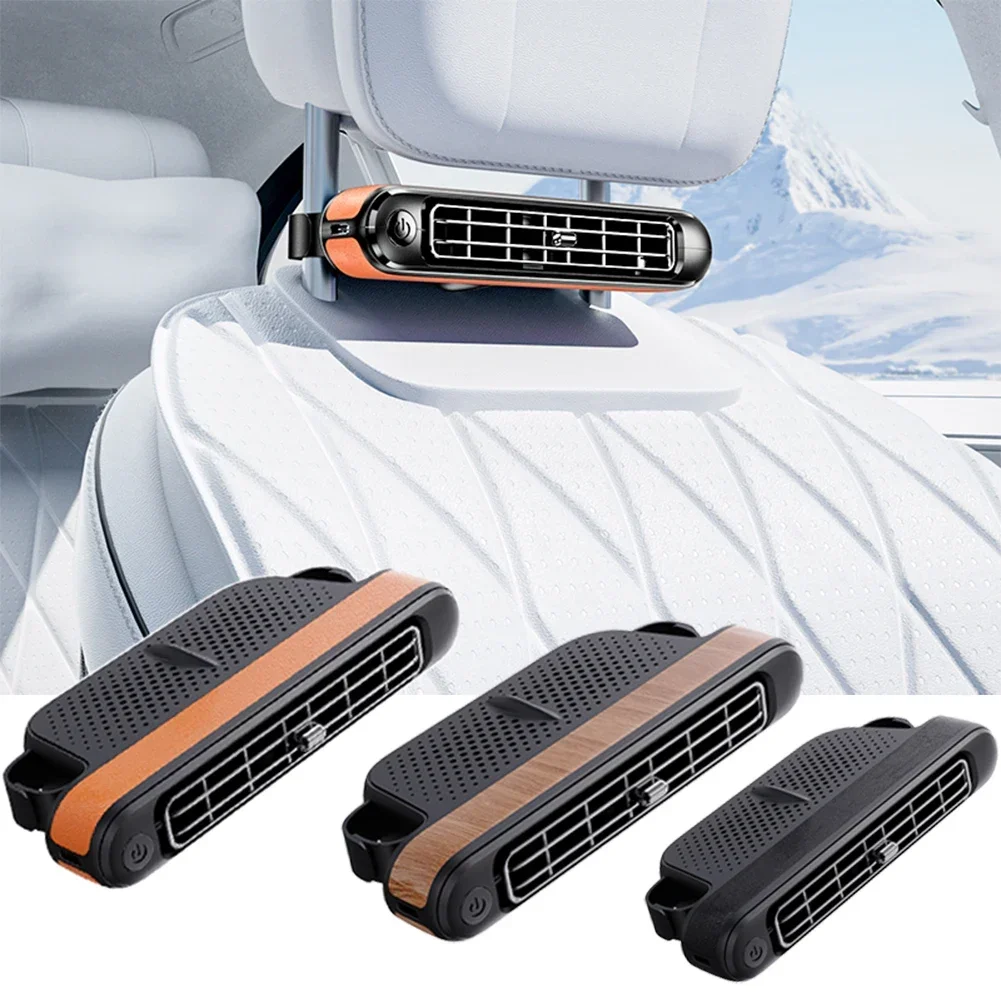 Car Seat Cooling Fan Electric Auto Backseat Car Fan Three Adjustable Wind Speeds Cooling Tool For Mini Cars RVs Sedans