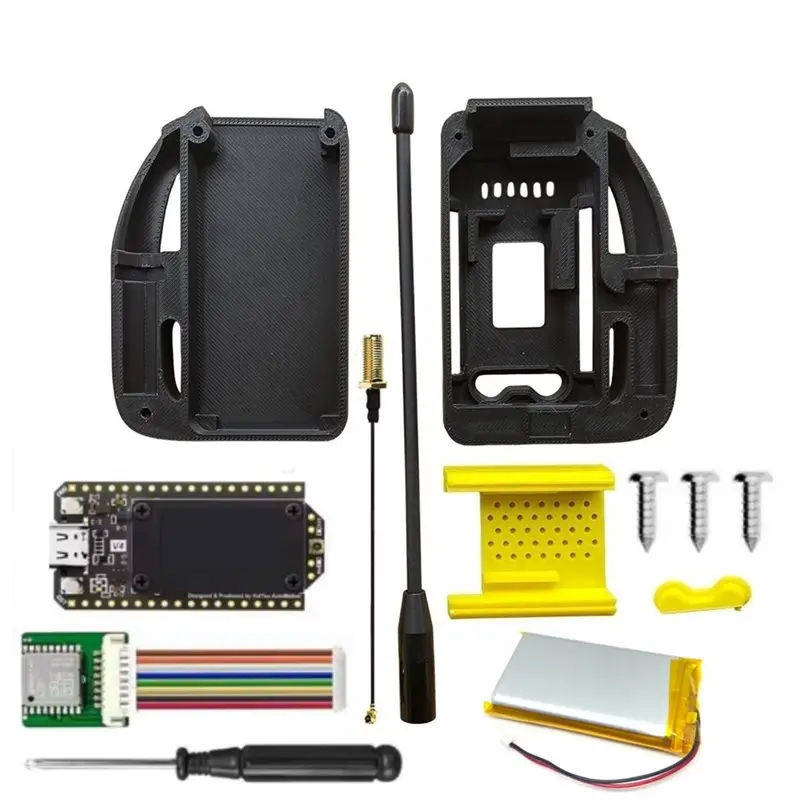CJSD-Meshtastic Heltec Lora 32 V4 GPS ESP32 SX1262 0.96Inch OLED Solar Powered Dev-Board Mesh Network Wifi Lora BLE With Case