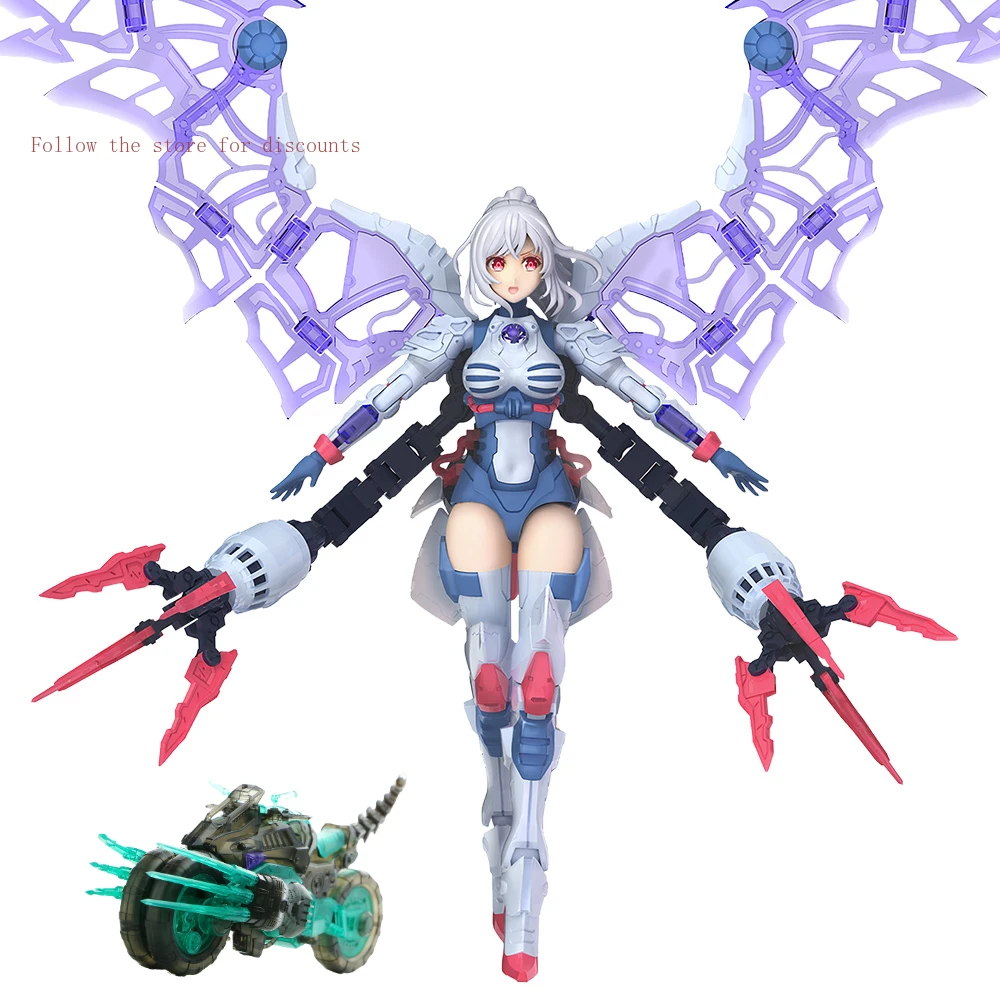 

In Stock SUYATA Angela Mecha Girl Hunter's Psalm II 1/12 Assemble The Model Action Figures Toy Gift Collection Hobby