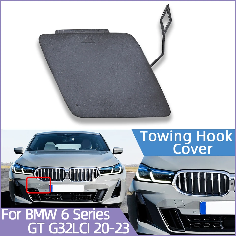 

For BMW 6 Series GT Gran Turismo M G32 LCI 2020 2021 2022 2023 Auto Front Bumper Towing Hook Cap Shell Hauling Trailer Cover Lid
