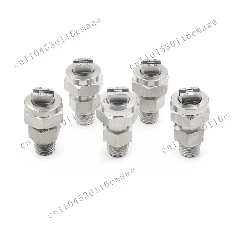 Adjustable flat fan nozzle, metal flat fan nozzle for high pressure cleaning and cooling