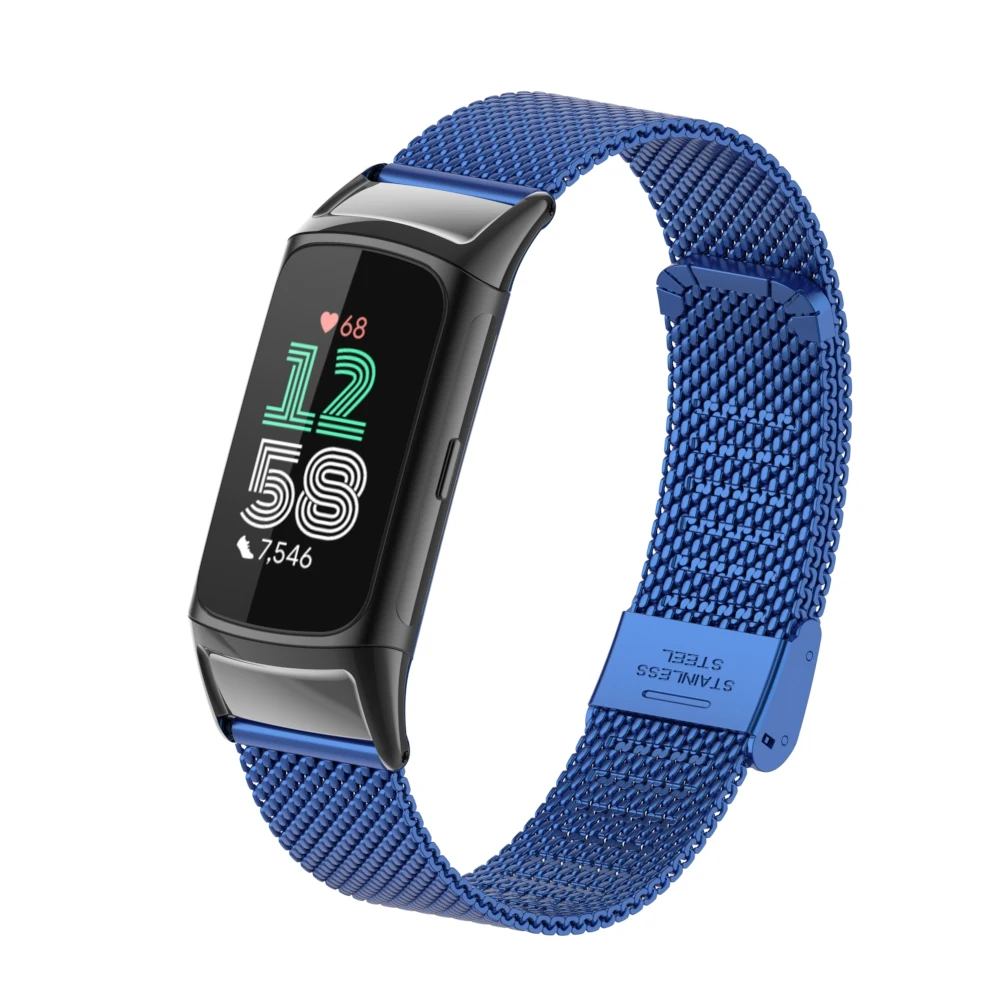 Suitable for Fitbit Charge 5/6 Stainless Steel Mesh Metal Strap, Finely Woven Metal Strap, Charge 5/6 Replacement Strap - view 6