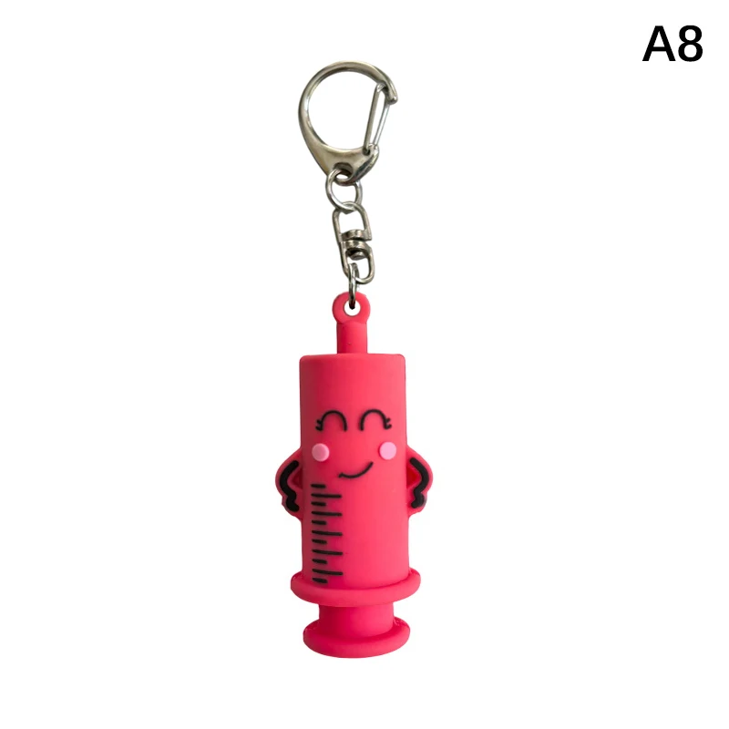 1 STKS PVC Ampul Flesopener Sleutelhanger Spuitvormige Cutter Verpleegkundige Arts Aid Medicatie Flacon Breaker Tool