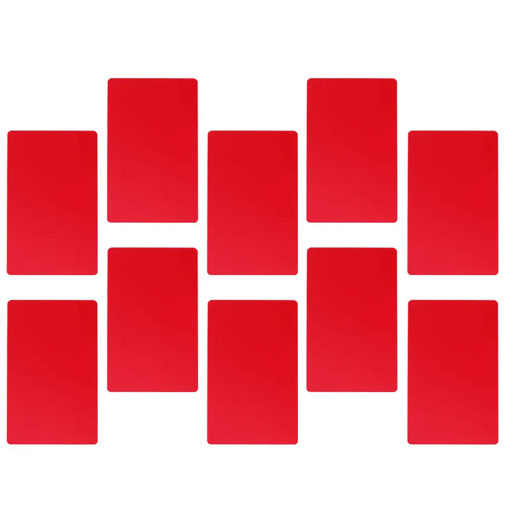 

100Pcs Metal Aluminum Business Cards Blank DIY Printable Nameplates Engraved Business Sheets Cards Making Plates