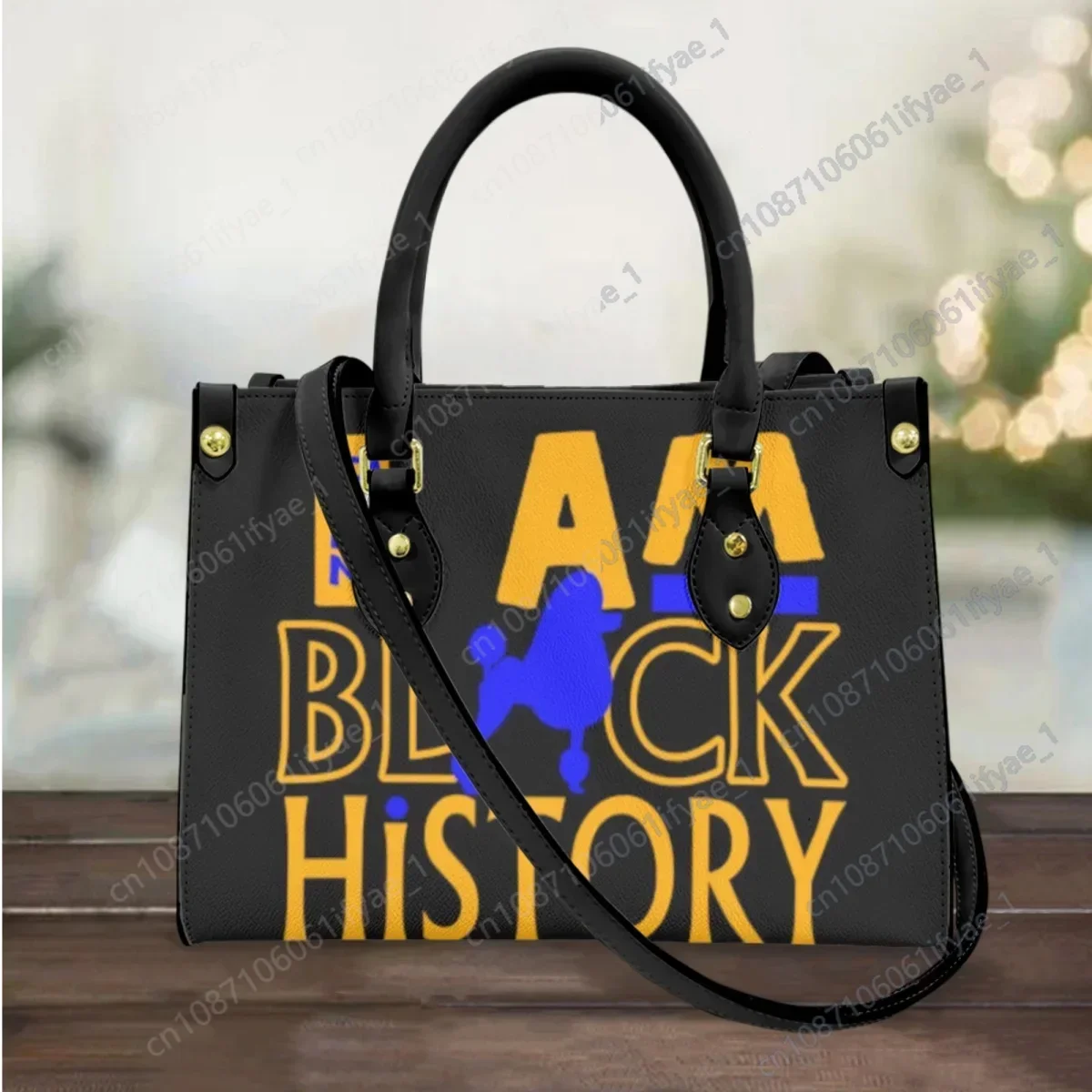 

New Sigma Gamma Rho Printed Leather Women Hand Bags Luxury Poodle Pattern Vintage Female Small Messenger Bag Gift Bolso Mujer