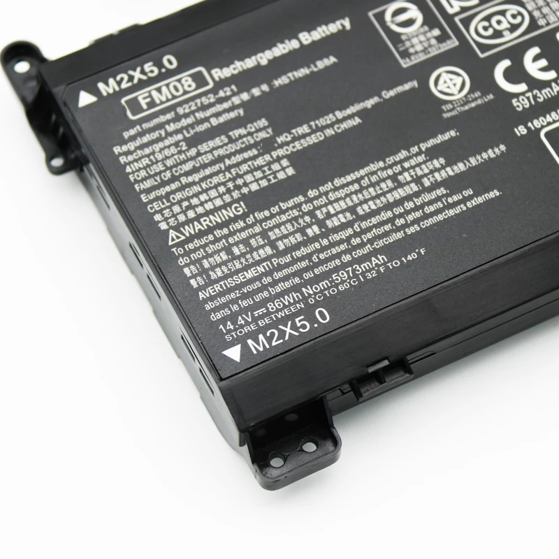 New FM08 TPN-Q195 Battery For HP Omen 17 AN000NO AN001NJ AN002NA AN003NK AN003NE AN004UR AN005UR AN005NQ AN007NM AN008CA AN009NP