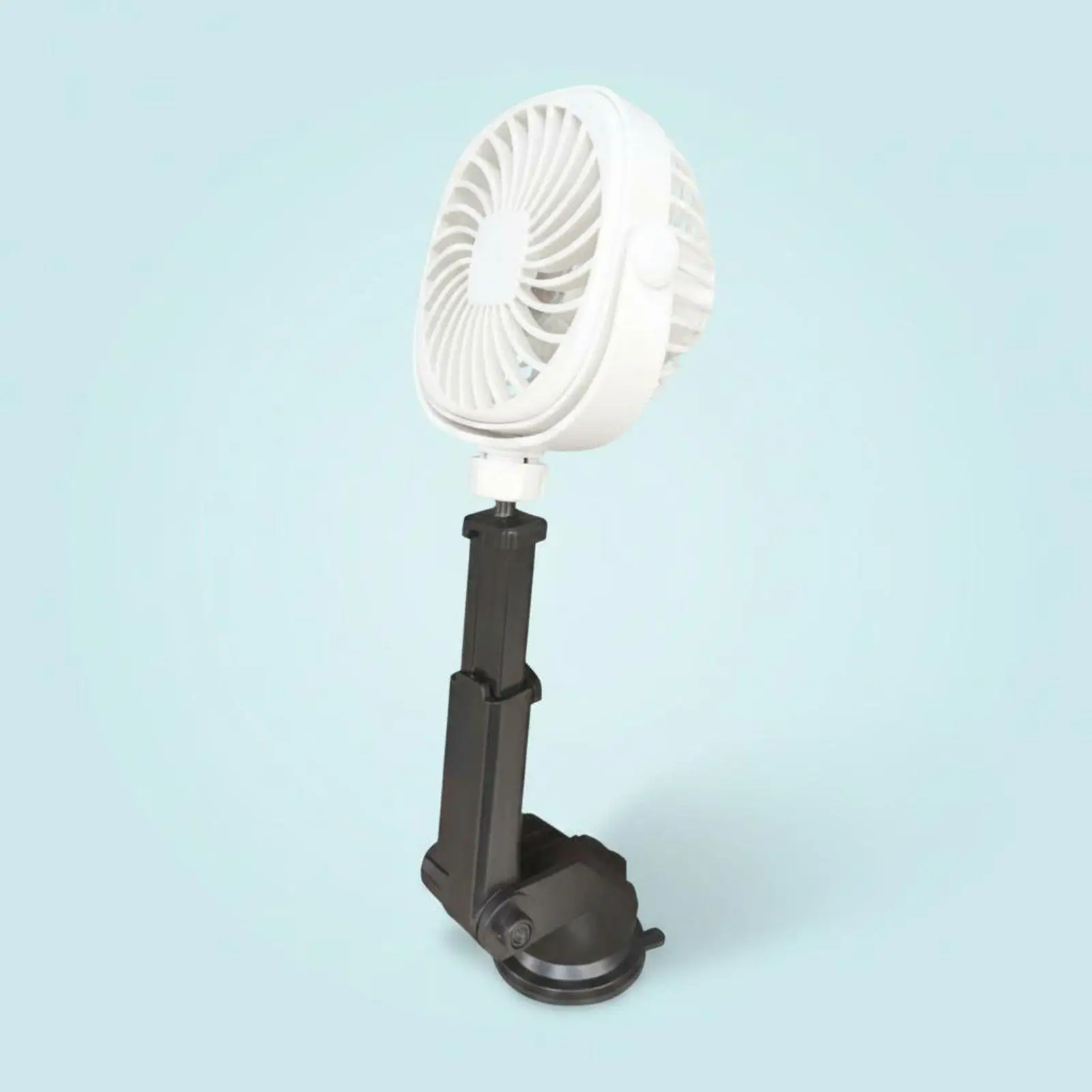USB Rechargeable Car Fan for Dashboard with 360 Degree Swivel Head Powerful Breeze for Driver Passenger