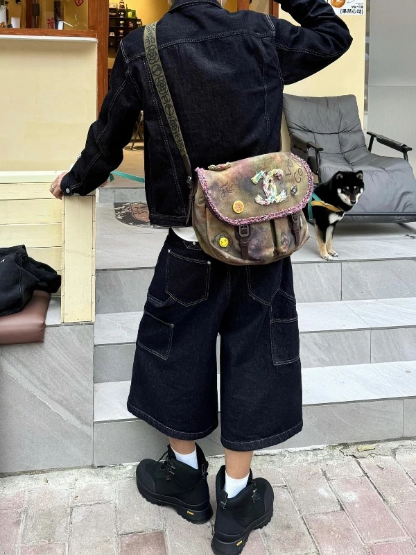 

American Sle Trendy Heavy Button Design Jeans ex Summer Large Size Loose Wide Leg Seven-Foot Pants Casual Straight Cut