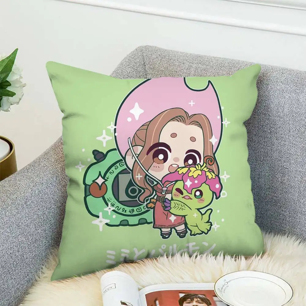 

Digimon Adventure Pillow Case Luxury Double-sided For Car Pillows 45x45 Cushions Cover Home And Decoration Sofa Pillowcase 50x50