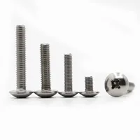 10/50X M2 M2.5 M3 M4 M5 M6 Round Mushroom Philips Screw A2-70 Stainless Steel Cross Recessed Truss Head Machine Screws