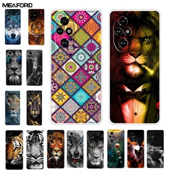 Phone Covers For Honor 200 Pro 5G Cases Cartoon Soft TPU Silicone Wolf Lion Back Fundas For Huawei Honor 200 Lite 5G Cases Coque