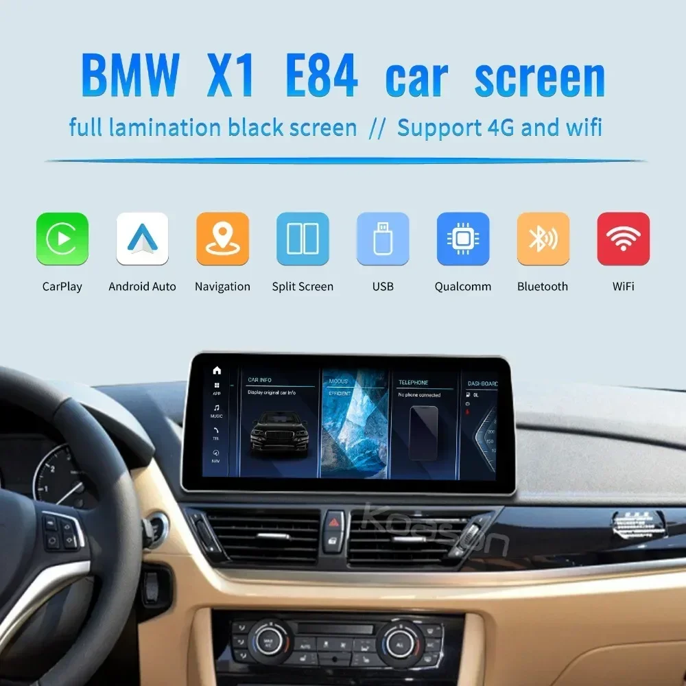 

Koason Car Stereo Android Auto Multimedia Player for BMW X1 E84 CIC OEM Upgrade GPS Navigation Wireless CarPlay Radio IPS Screen