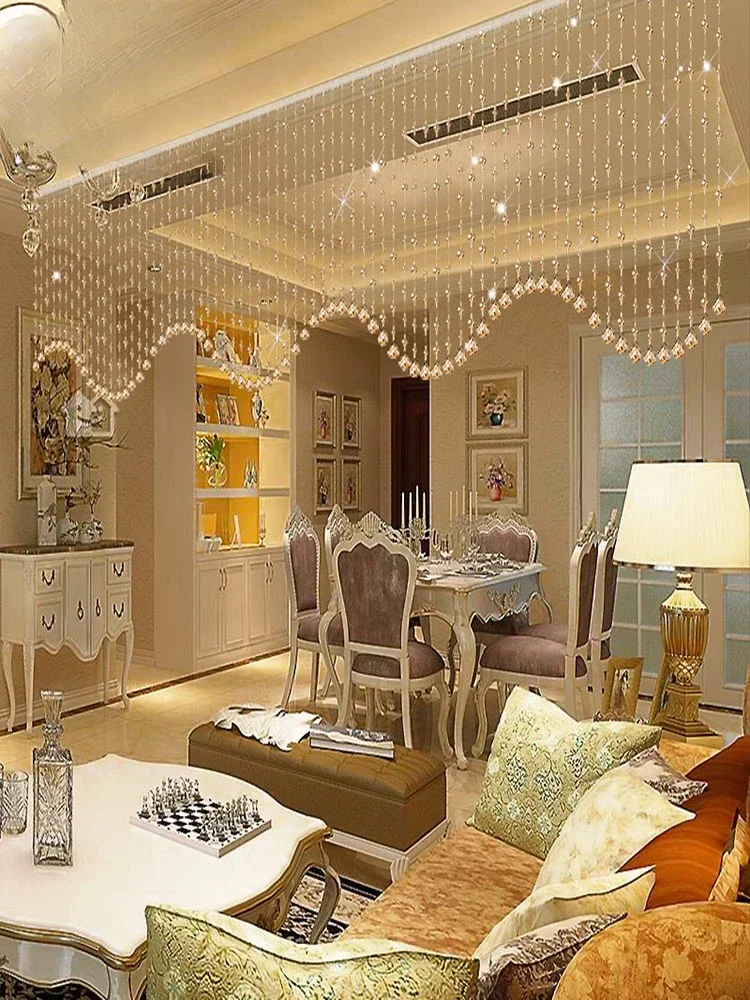 

Crystal bead curtains, perforated partition curtains, living room entrances, aisle door curtains, decorative beads, hanging curt
