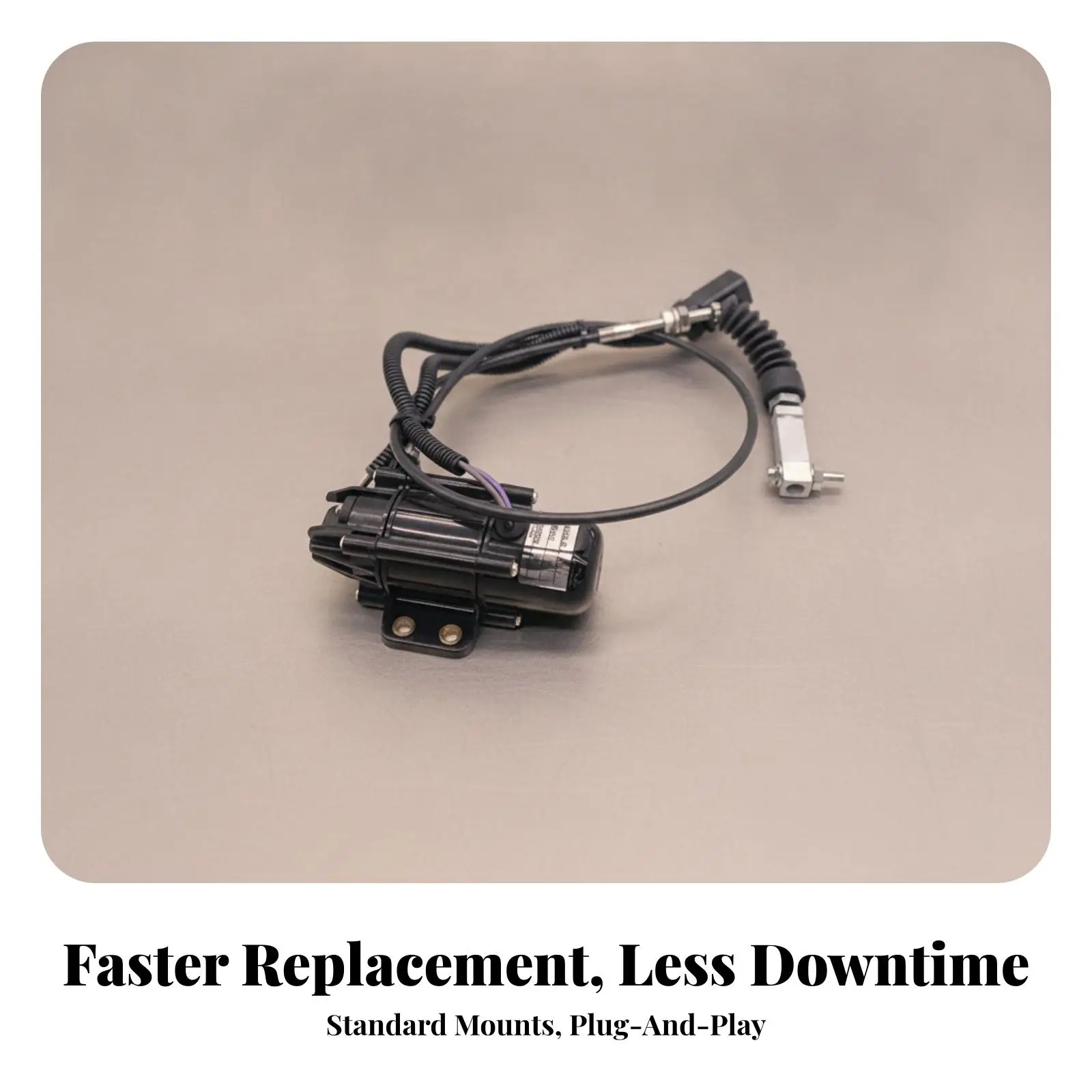 Throttle Motor Assembly | Corrugated guarding Conduit, built-in Mounting Bracket Points, Throttle Motor with Wiring Harness, for