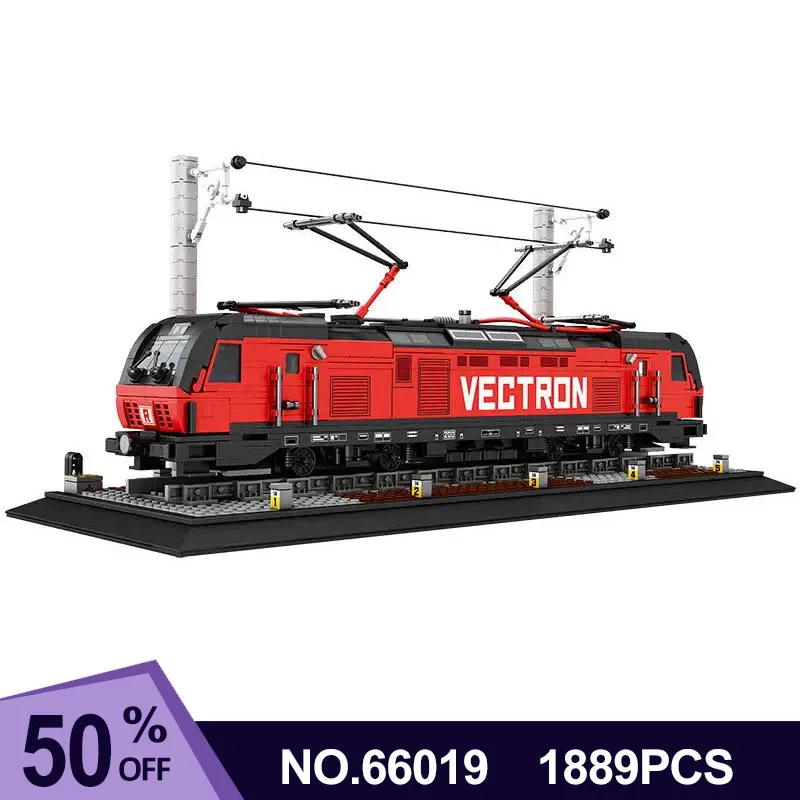 

1889PCS Vectron European Electric Passenger Train Model Building Blocks City Rail Transport Train Assembly Bricks Kids Gift