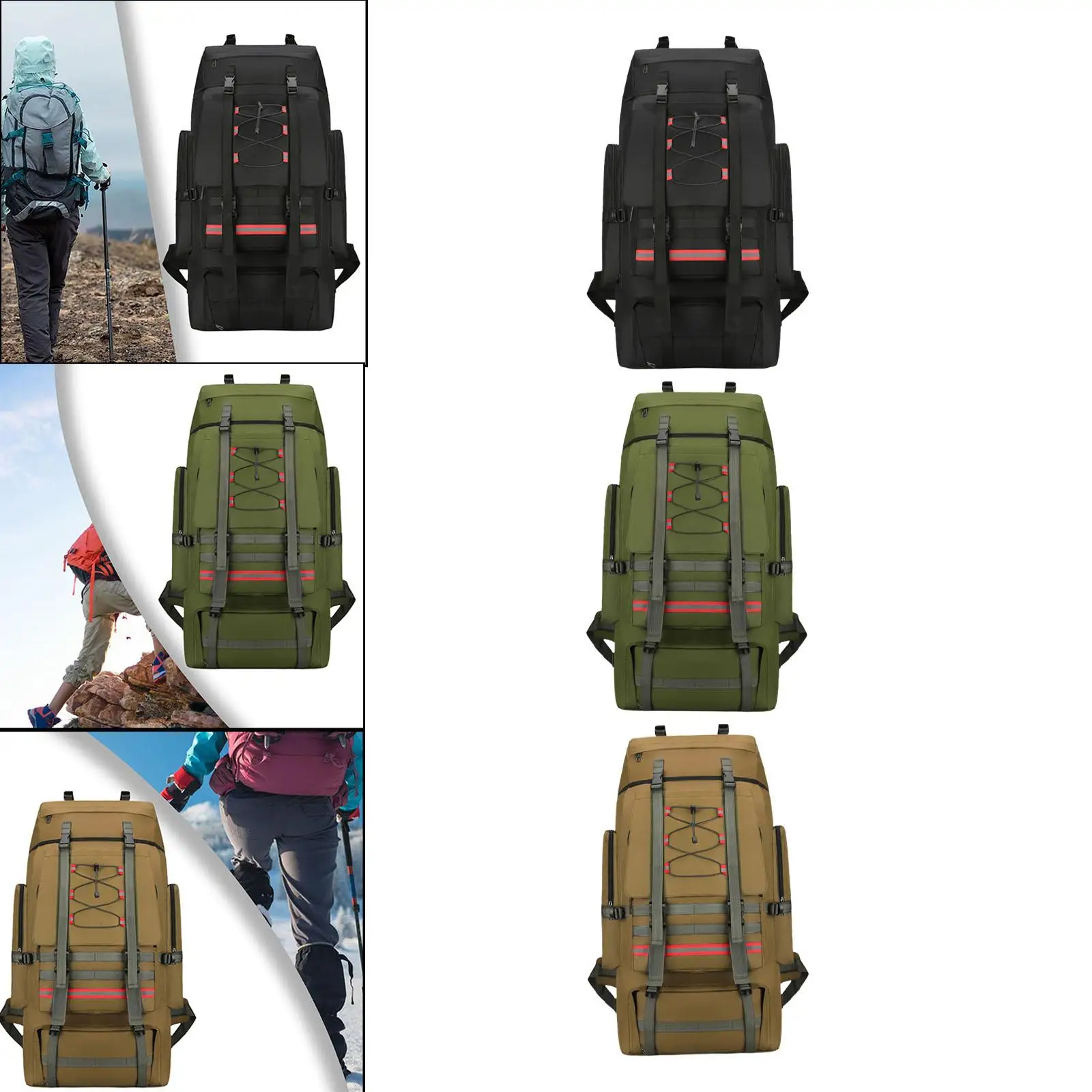 

Hiking Backpack Rucksack Luggage Bag for Men Women Lightweight Extra Large