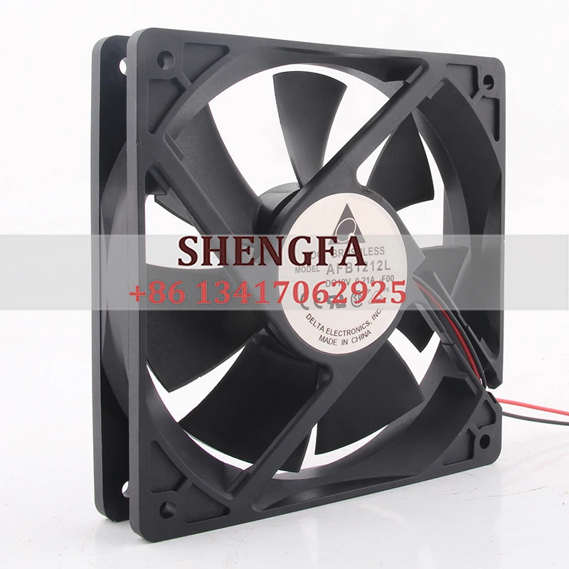 Delta AFB1212L Case Cooling Fan  24V 48V DC12V 0.21A EC AC 120X120X25MM 12cm 12025 Speed Measuring Chassis CPU Silent